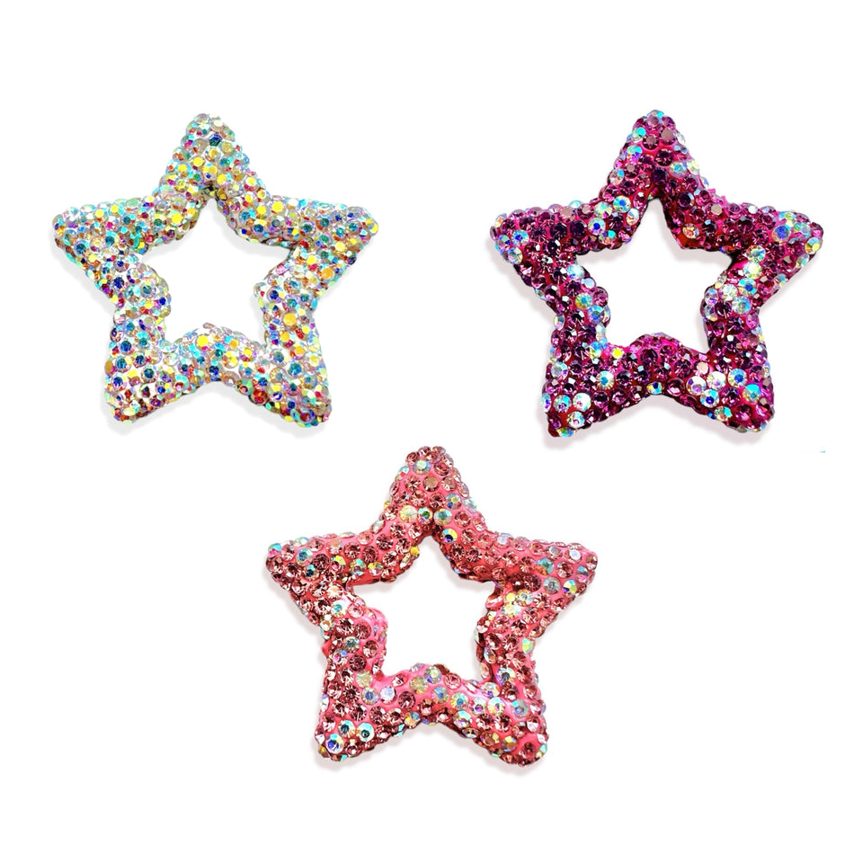 Zirconia Star Focal Bead, 1pc