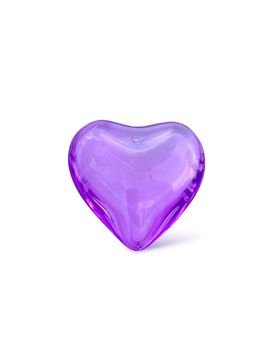 Crystal Heart Pendant, 1pc