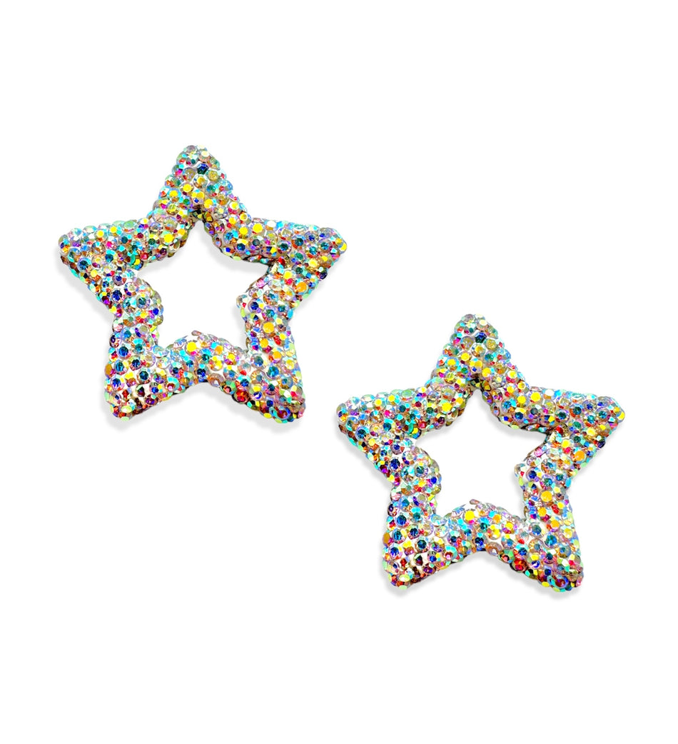 Zirconia Star Focal Bead, 1pc