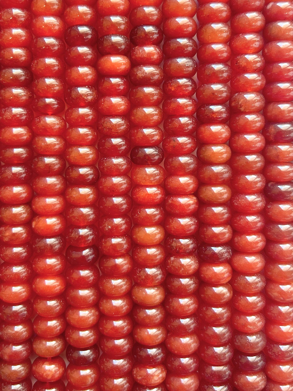 Rondelle Bead Jade Strand, 10mm