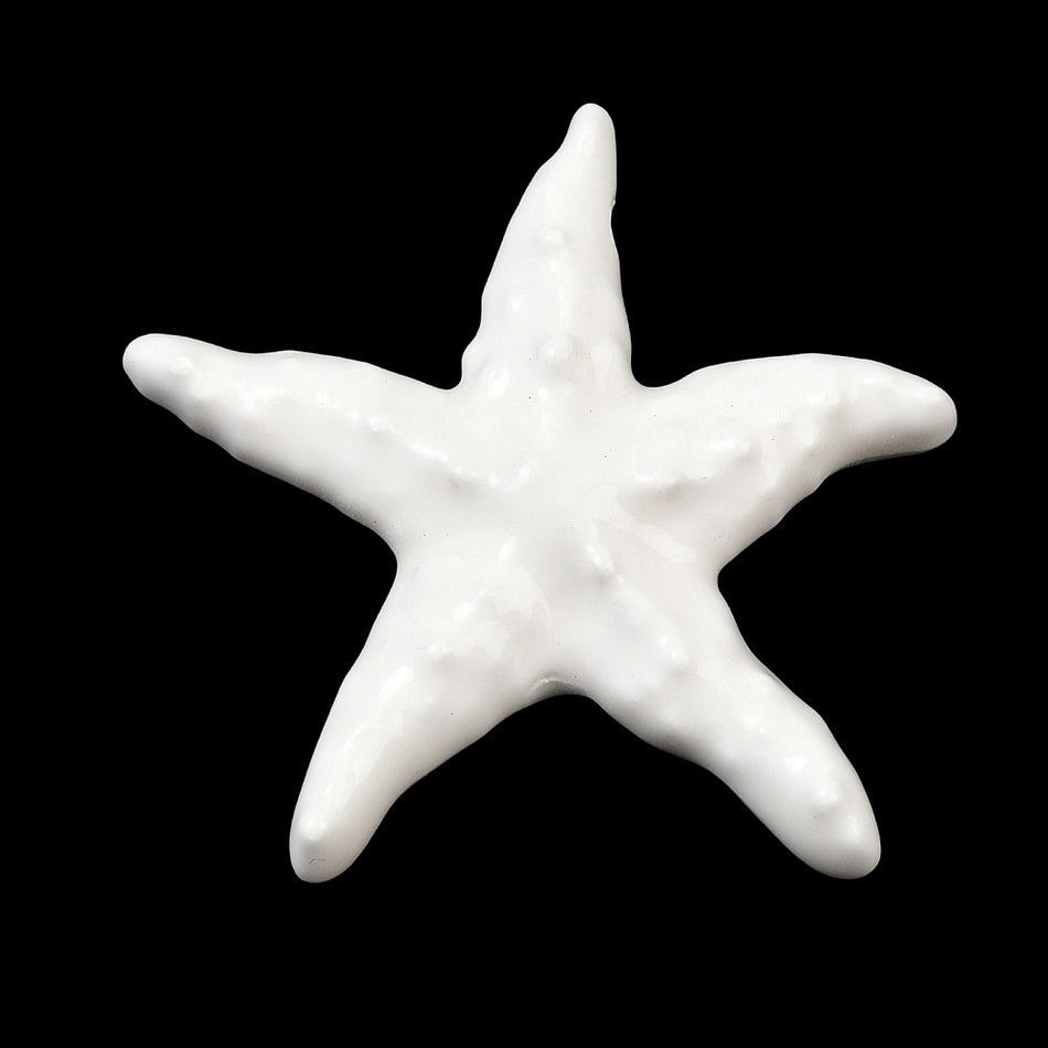 Porcelain Starfish Bead 40mm, 1pc