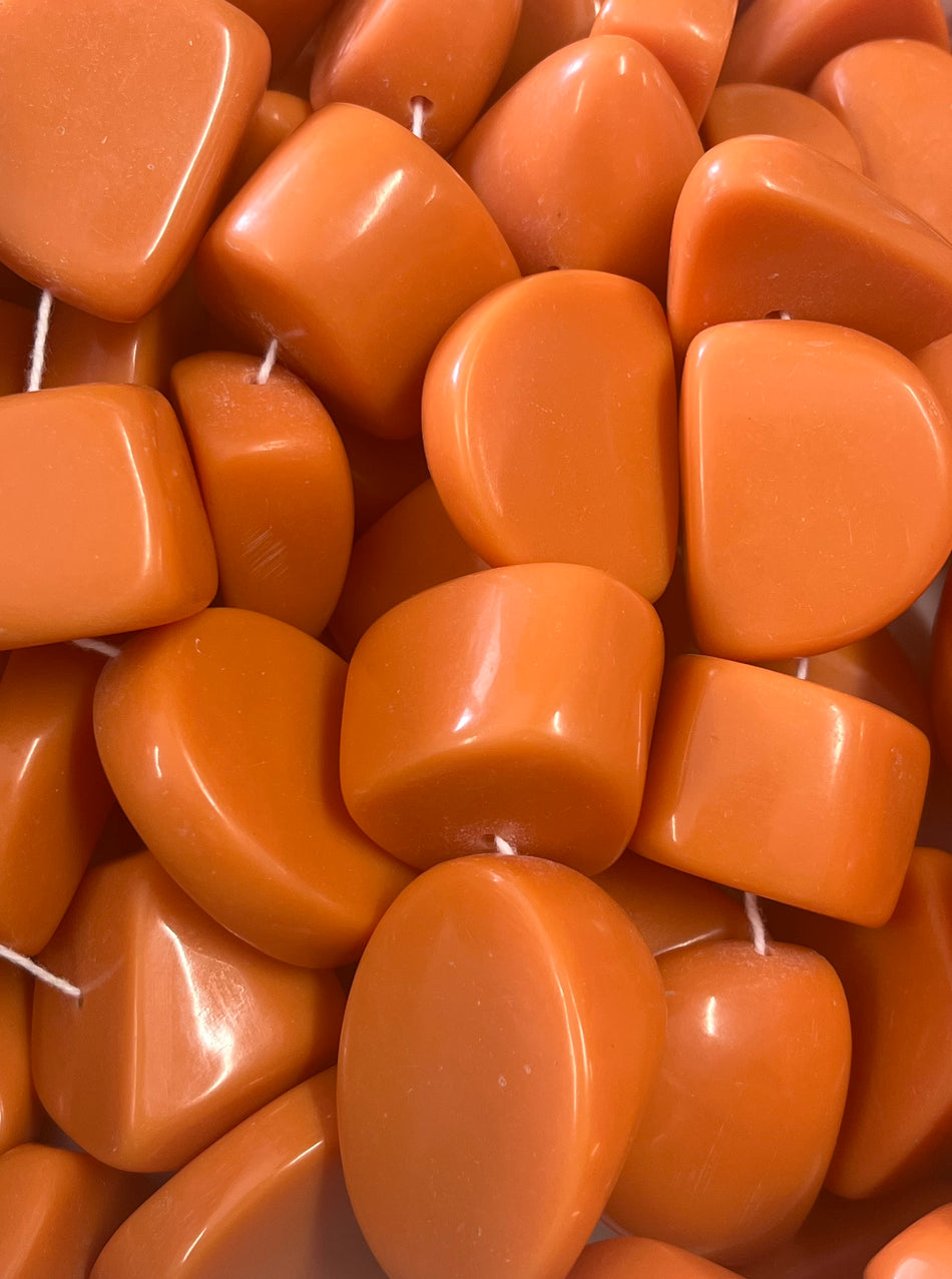 Solid Mixed-Shape Resin Bead Strand, 24mm-45mm