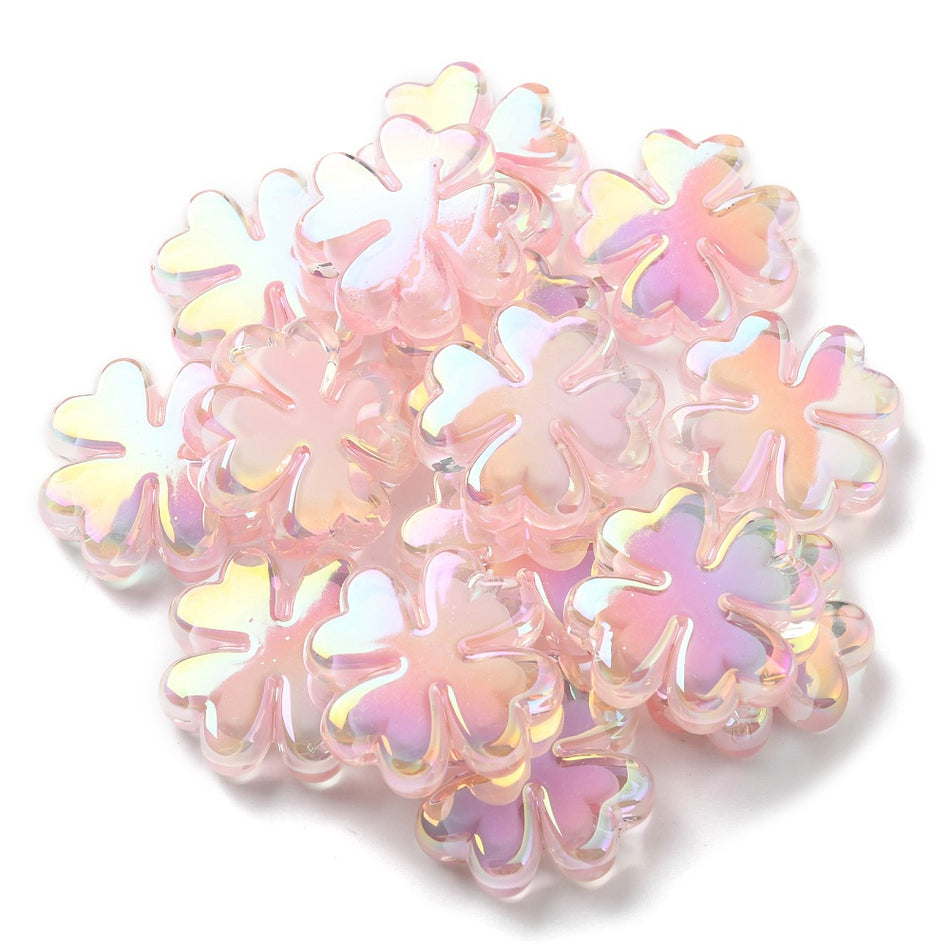 Clover Acrylic Bead 25mm, 5pcs