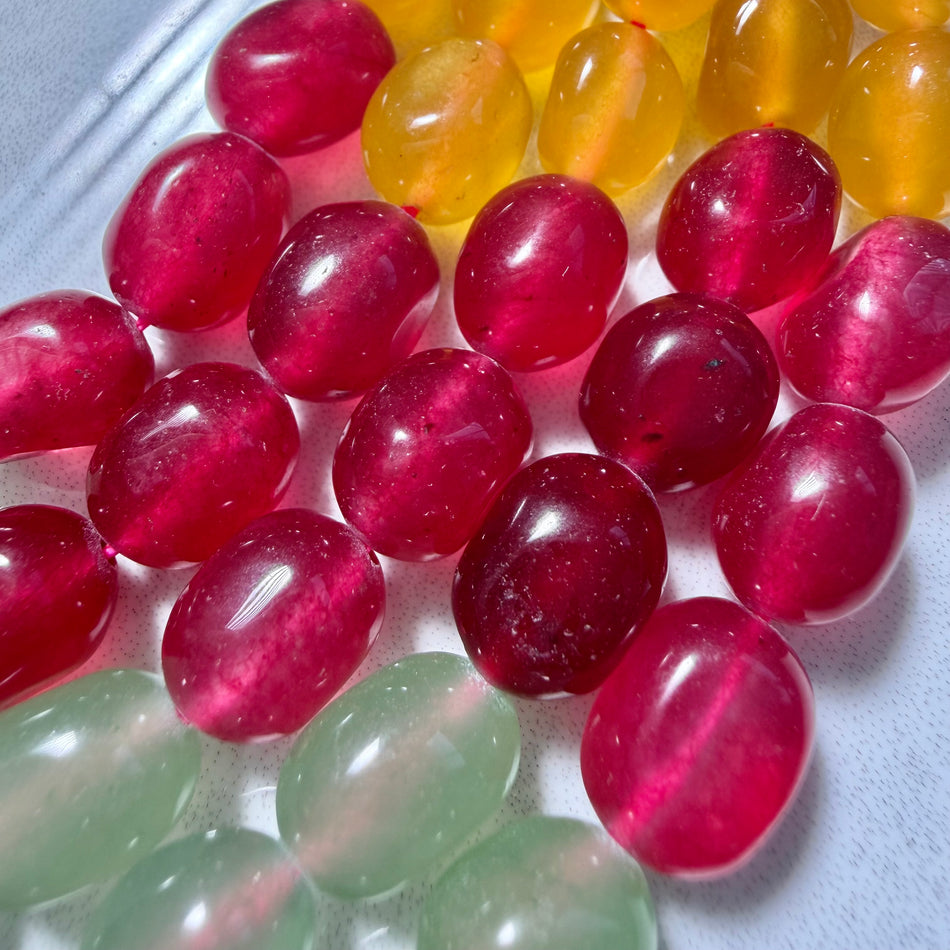 Multicolor Jade Nugget 10mm Strand