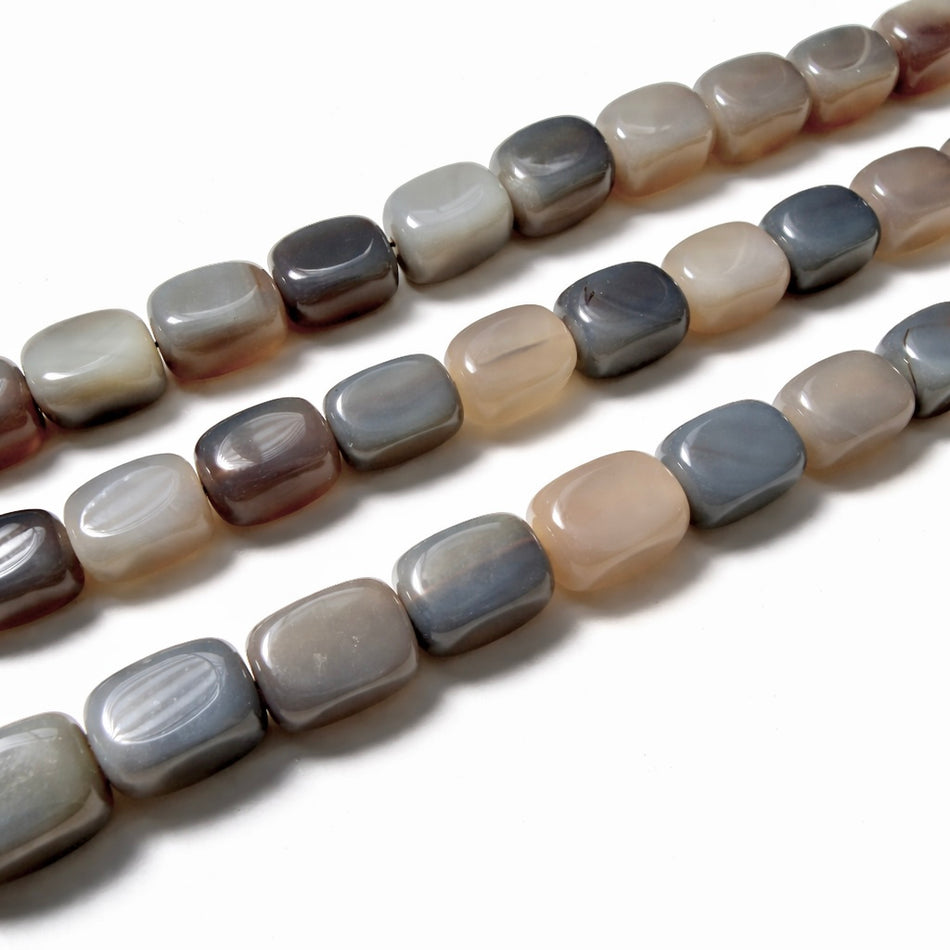 Multicolor Agate Cube Bead 16mm Strand