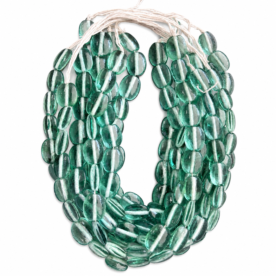 Lampwork Oval Strand, Bead Size18-22mm