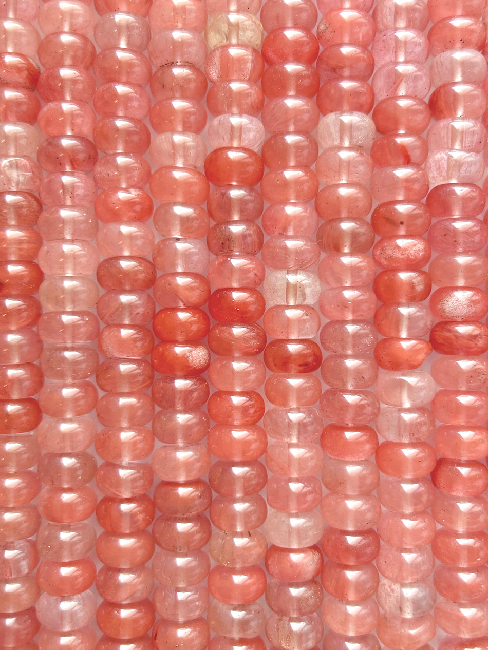 Rondelle Bead Jade Strand, 10mm