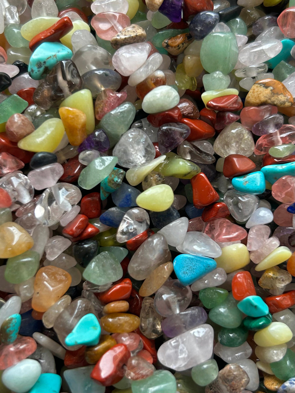 Multi Gemstone Chip Strand, 8-10mm