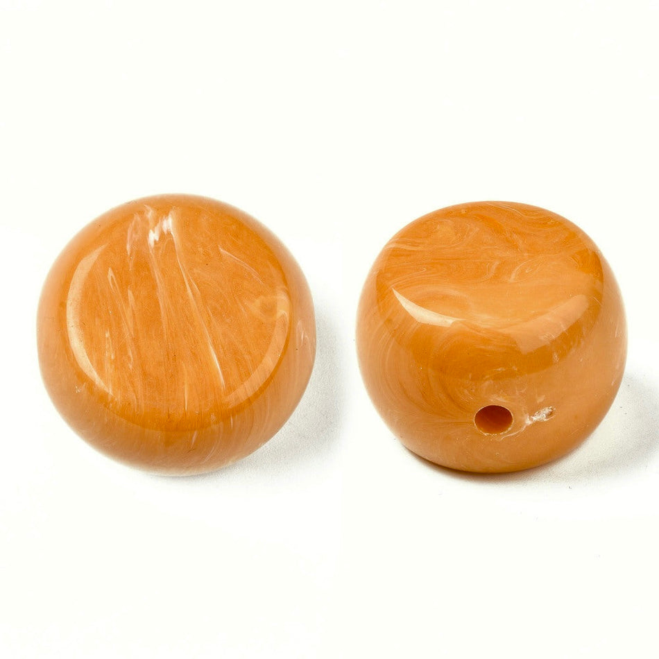 Focal Orange Acrylic Beads 33mm, 1pc