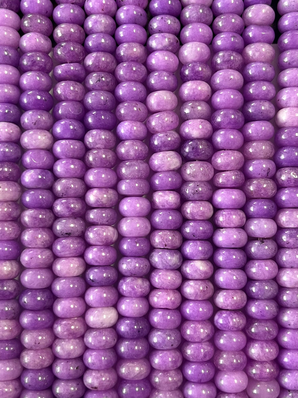 Rondelle Bead Jade Strand, 10mm