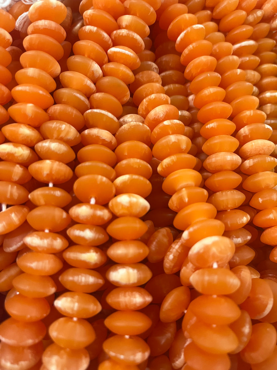 Rondelle Resin Bead Strand, 16mm