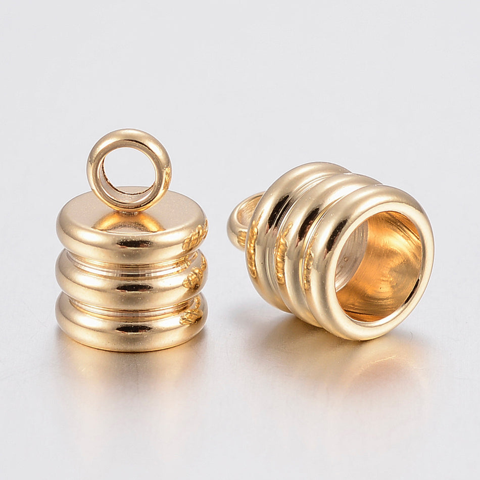 Stainless Steel End Cords 9mm, 4pcs