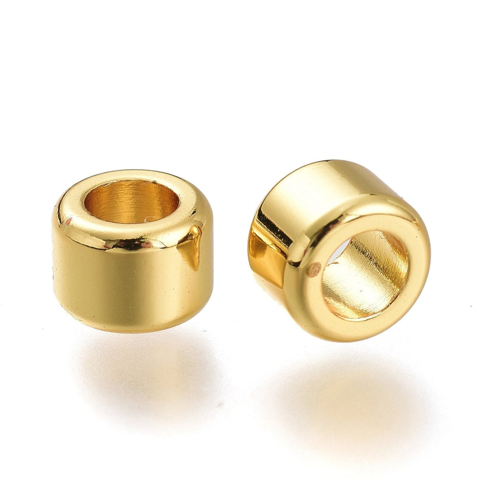 Gold-Filled Barrel Spacer Beads 7mm, 10pcs