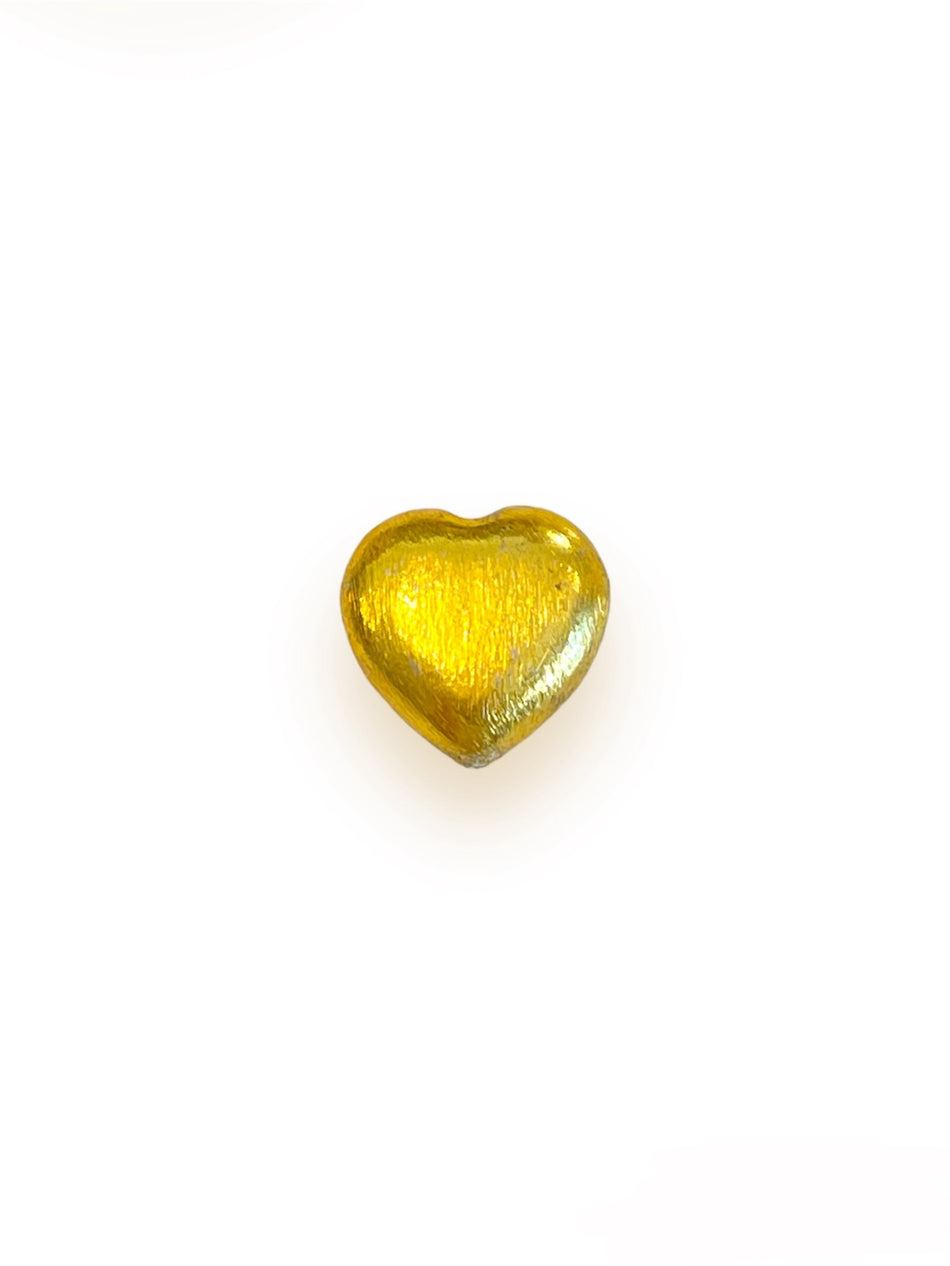 Gold Filled Puffy Heart Bead 20mm, 1pc