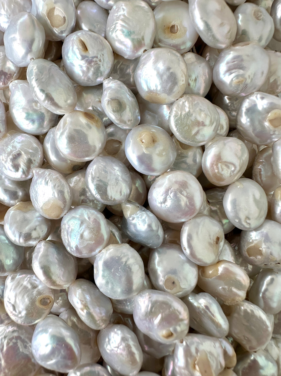 Coin Freshwater Pearl Strand, 12-14mm