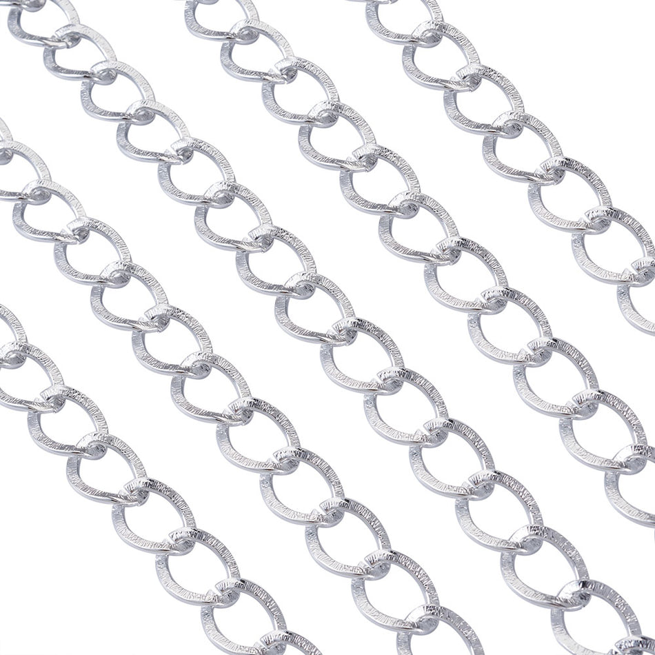 Silver Aluminum Chain Spool 20mm, 5 Yards