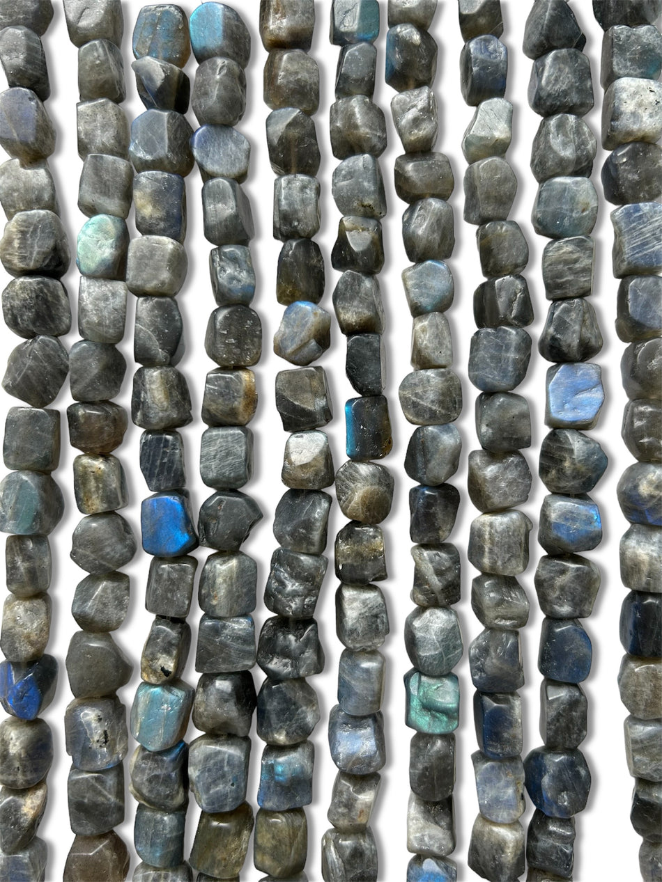 Labradorite Nugget Strand, 12-14mm