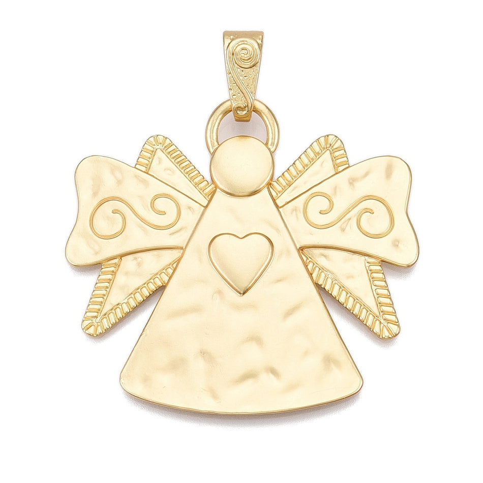 Gold-Filled Angel Pendant 60mm, 1pc