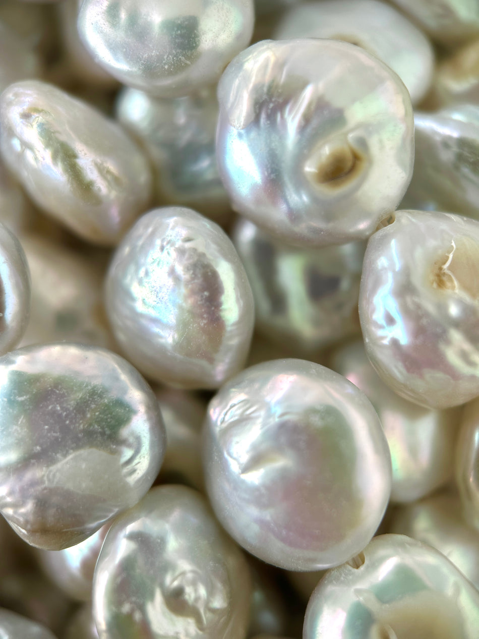 Coin Freshwater Pearl Strand, 12-14mm