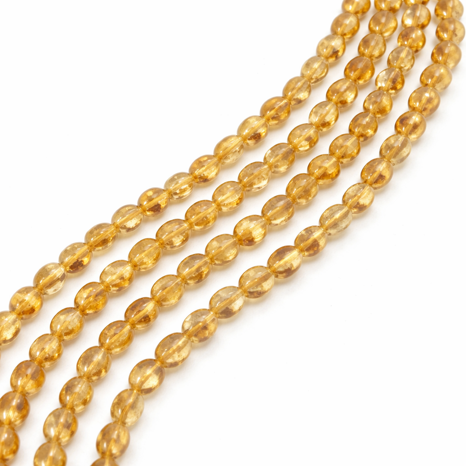 Citrine Nugget Bead 8mm Strand