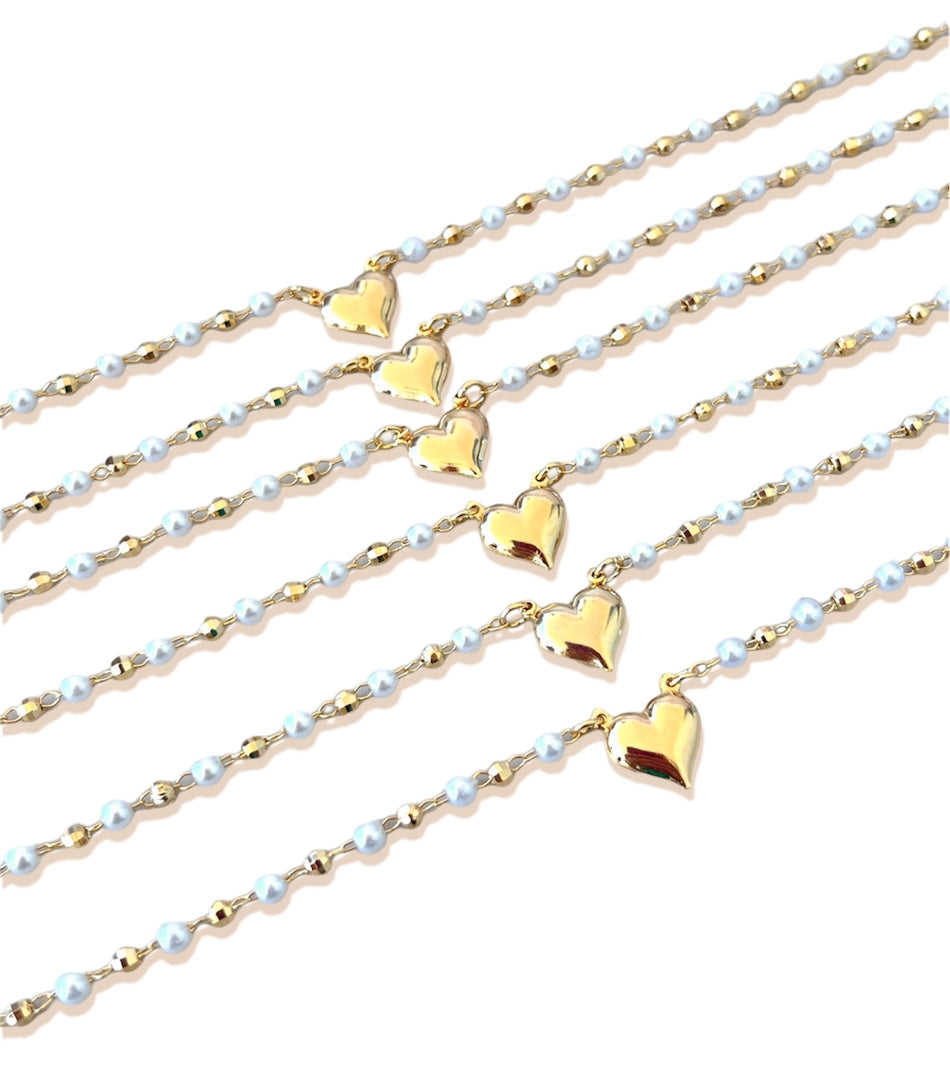 Gold-Filled Heart Necklace with Extensor