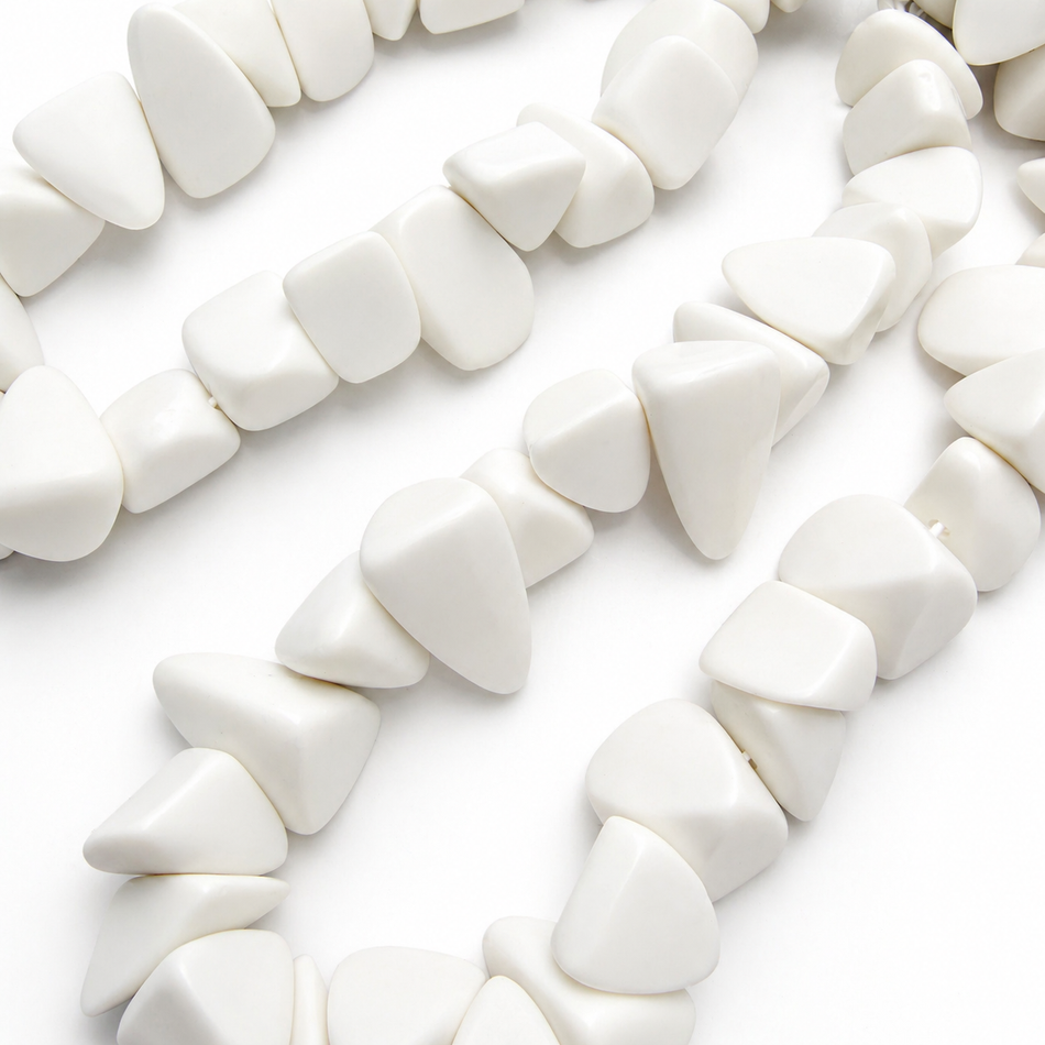 Resin Chunk Bead 24mm Strand
