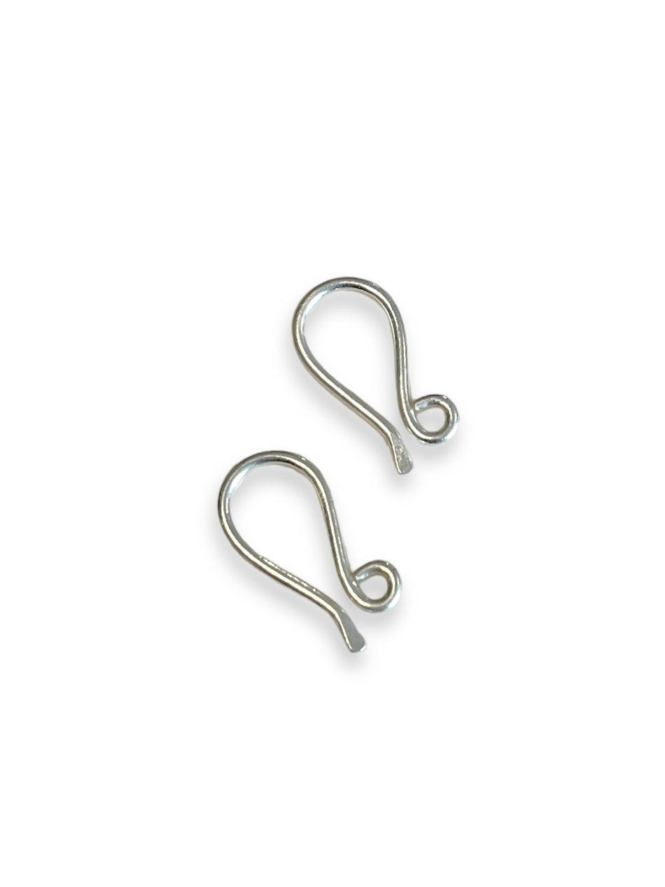 Silver Filled Hook Clasp, 2pcs