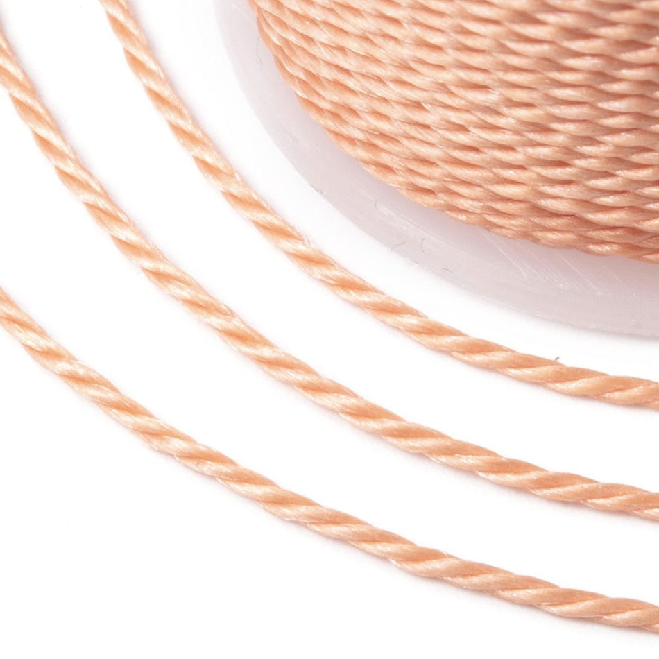 Twisted Waxed Cord Roll 1mm, 12 Yards