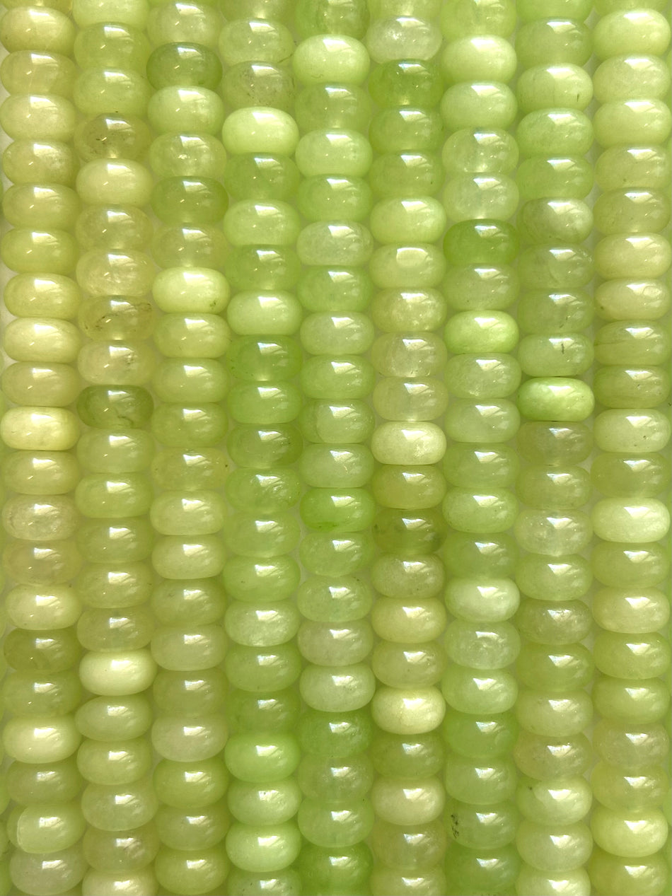 Rondelle Bead Jade Strand, 10mm