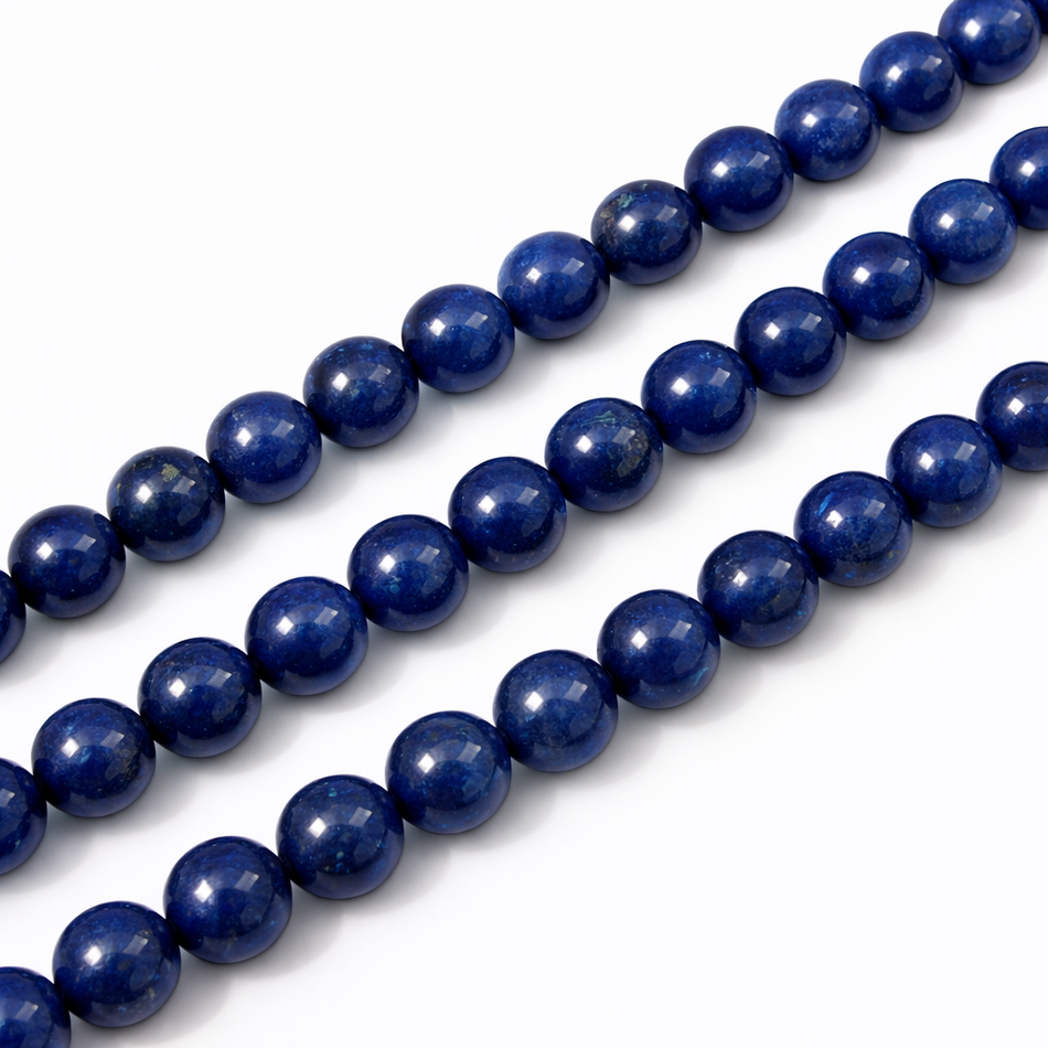 Round Natural Lapislazuli Bead 8mm Strand