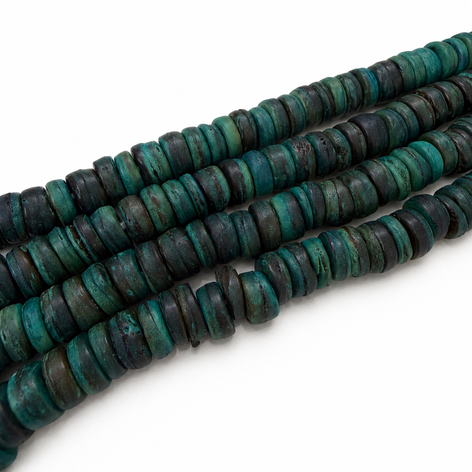 Wood Rondelle Bead 8mm Strand