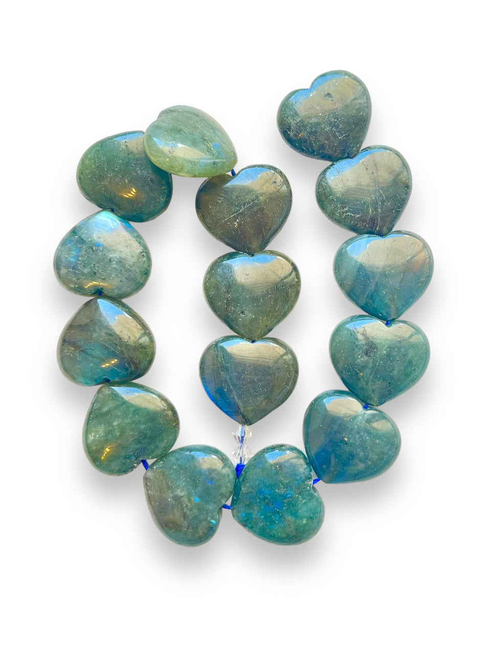 Labradorite Heart, 1pc