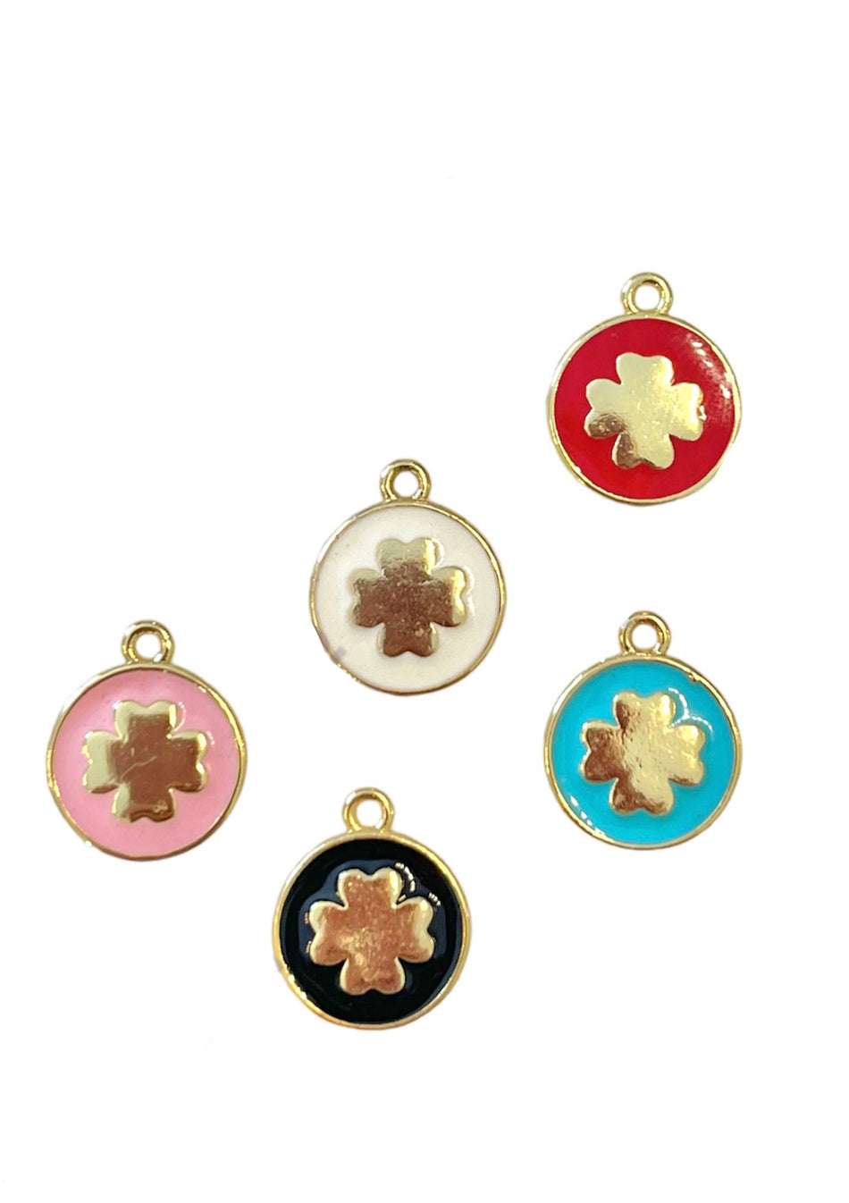 Gold-Filled Clover Pendant 14mm, 1pc