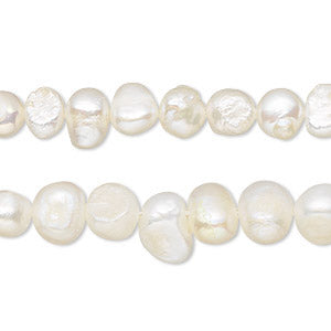 White Freshwater Potato Pearl 6mm