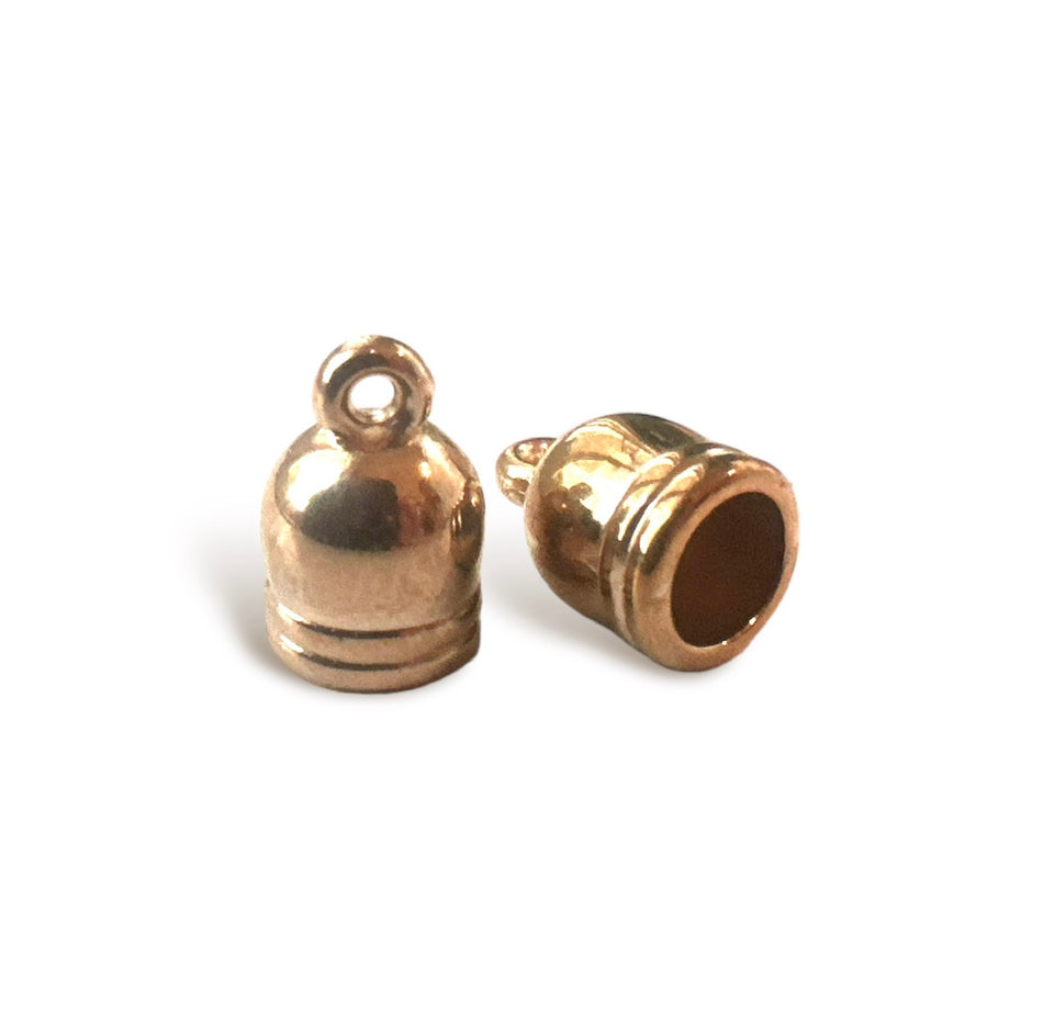 Bronze Brass Cap 8mm, 10pcs