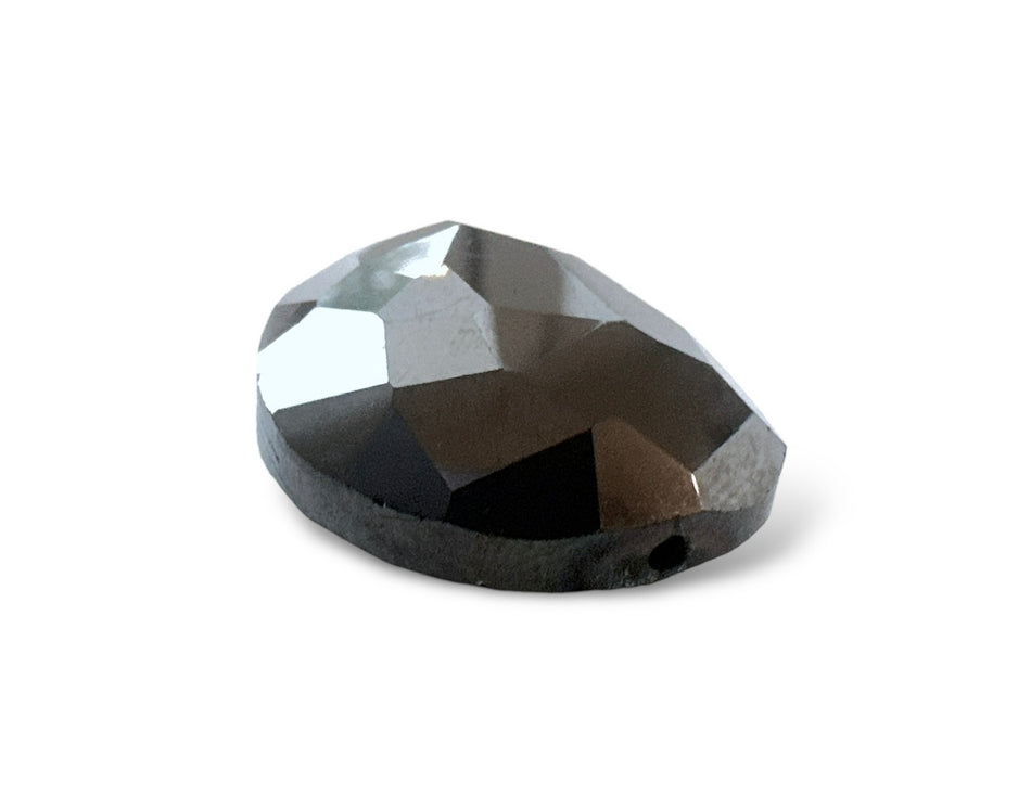 Faceted Black Crystal 30mm, 1pc