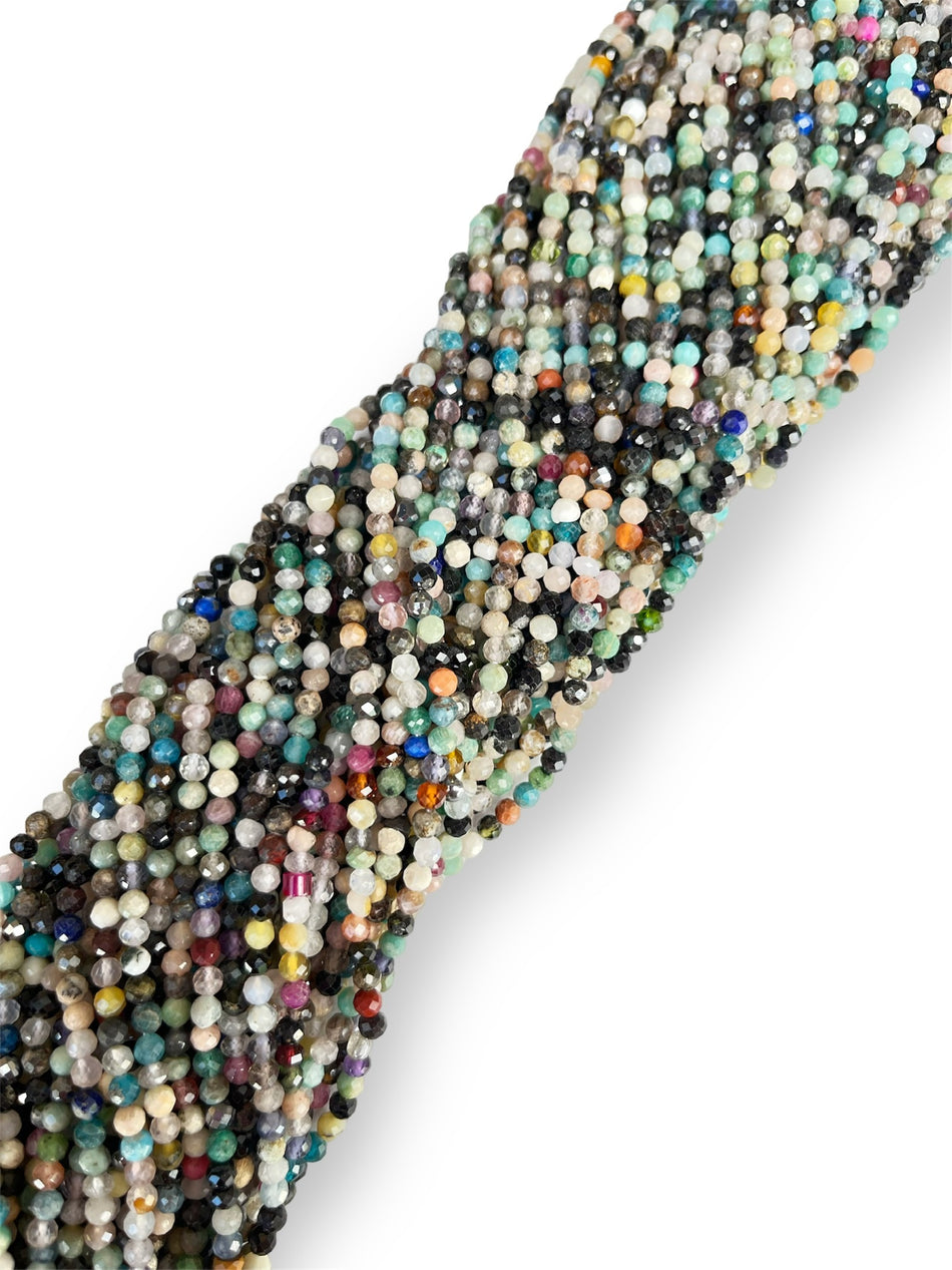 Faceted Multi-Gemstome Strand 4mm