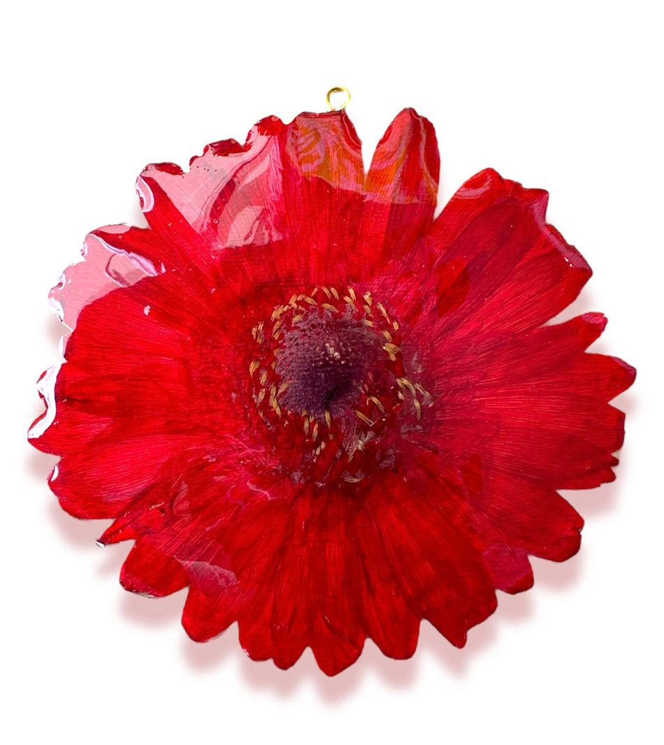 Large Natural Flower Pendant 4inch, 1pc