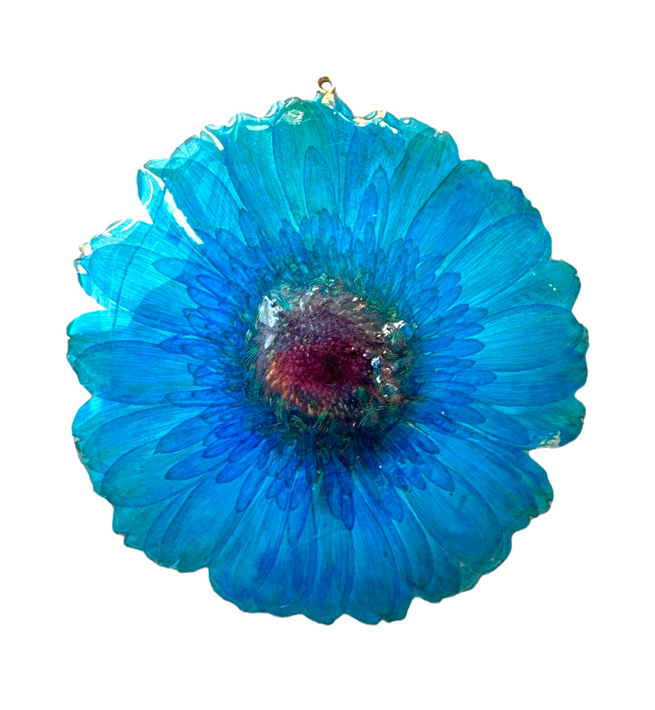 Large Natural Flower Pendant 4inch, 1pc