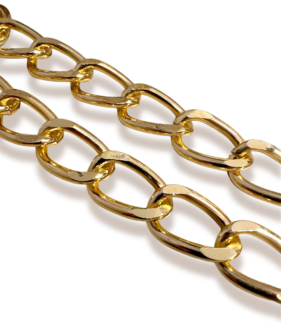 Aluminum Gold Chain, 1 yard