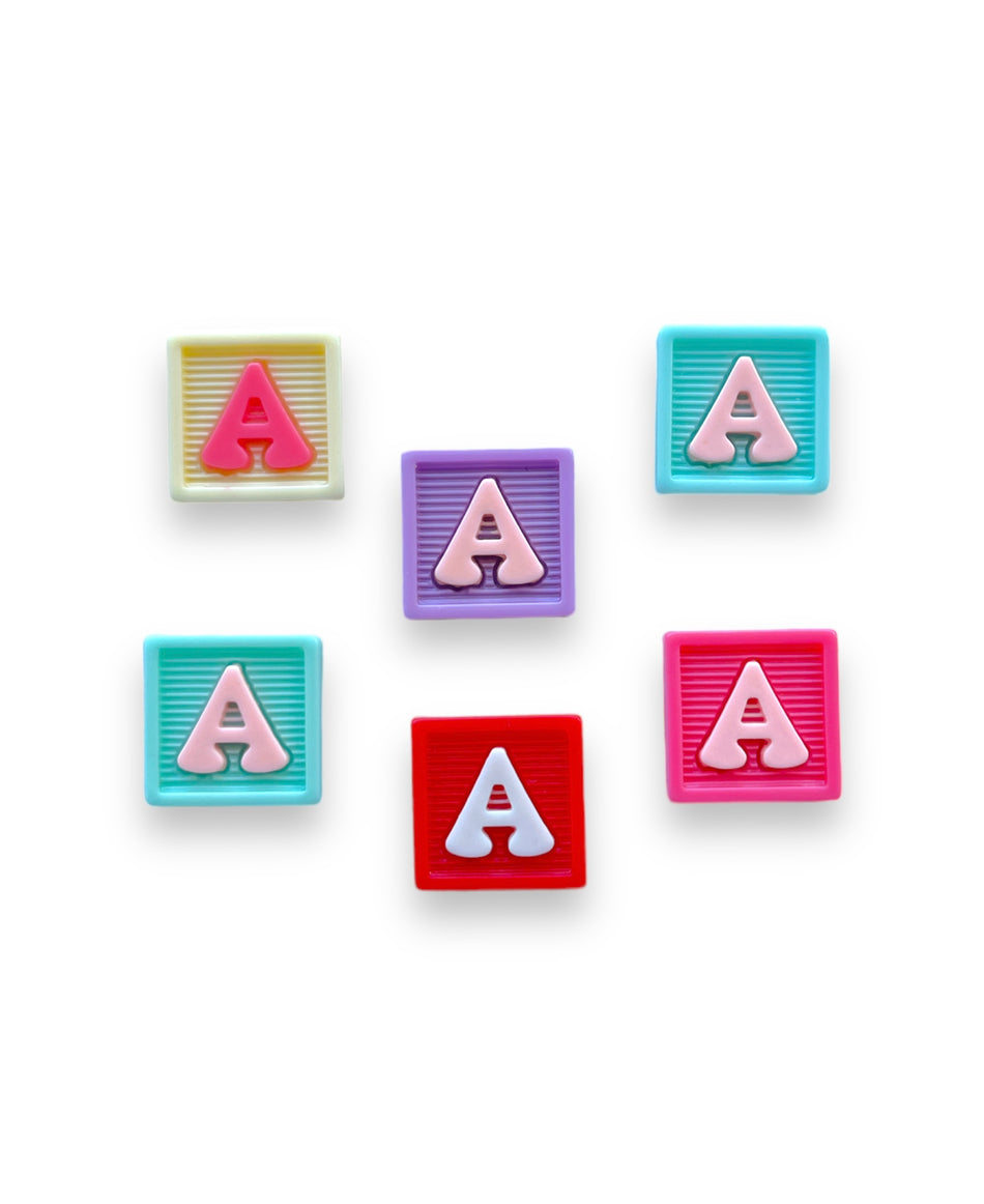 Letter Square Acrylic, 5pcs