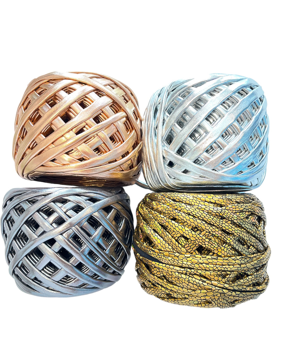 Mix Lycra Metallic Cords, 4 yarda