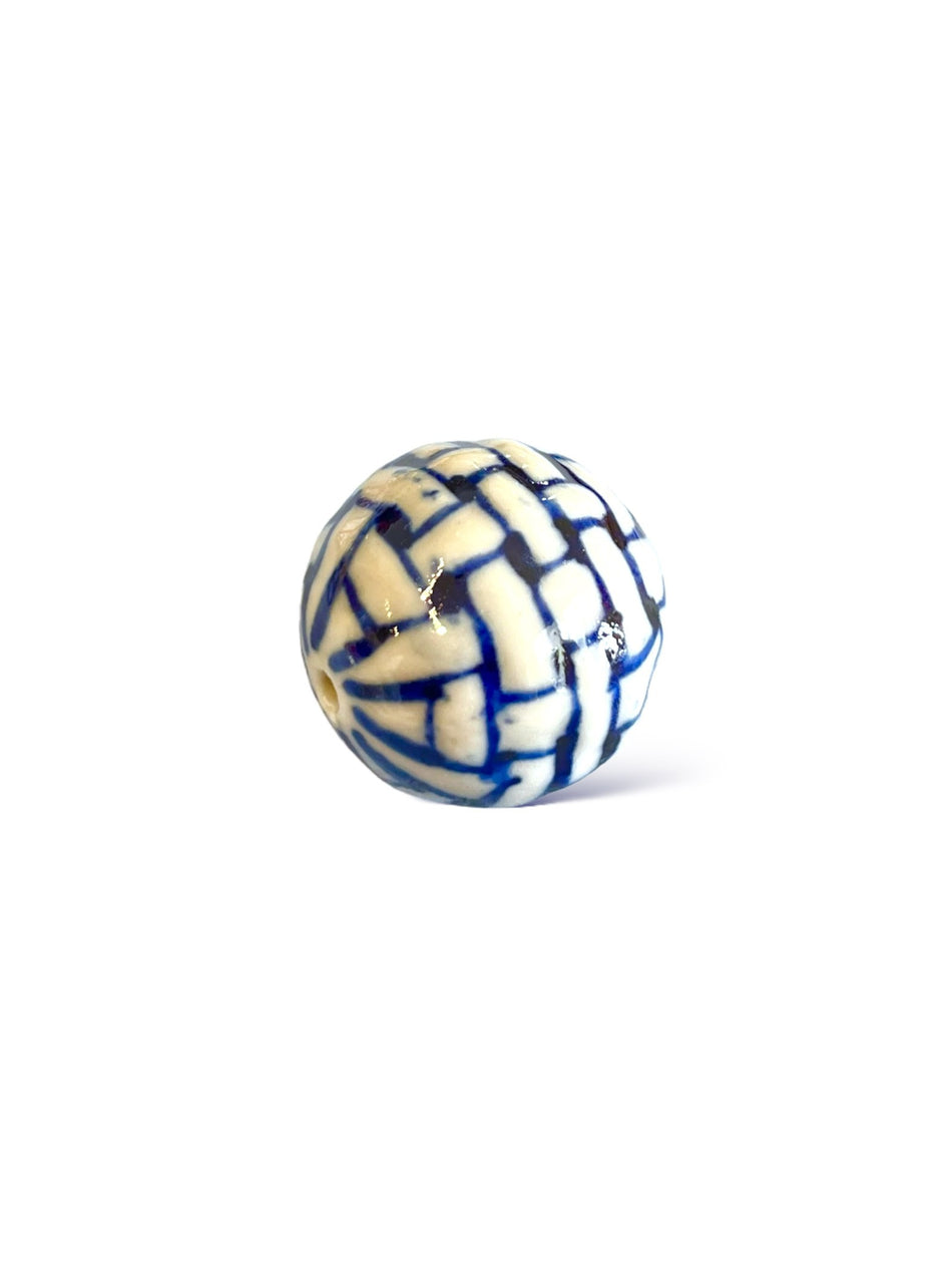 Round Ceramic Bead 30mm, 1pc