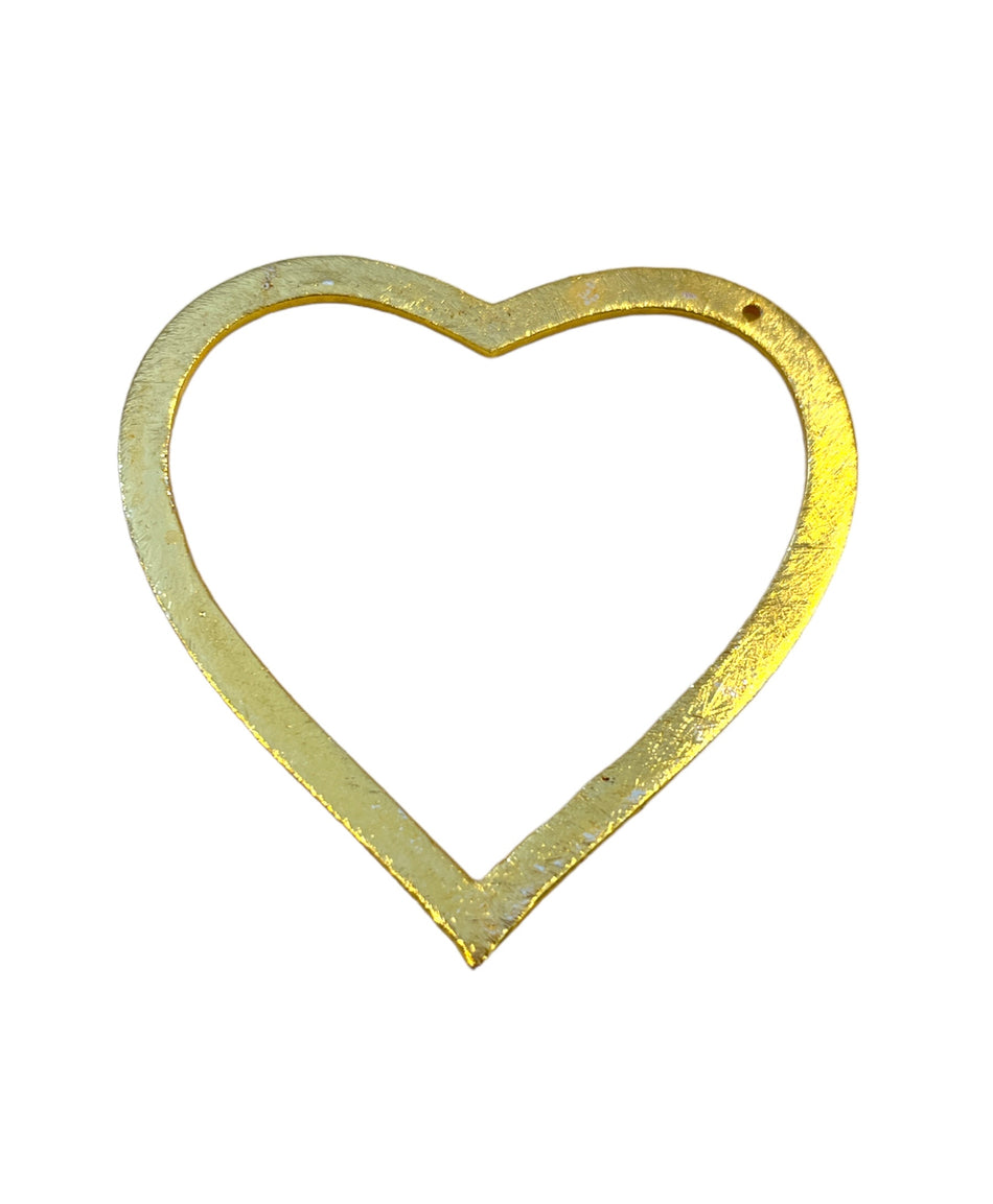 Gold Filled Heart Cutout Pendant, 1pc