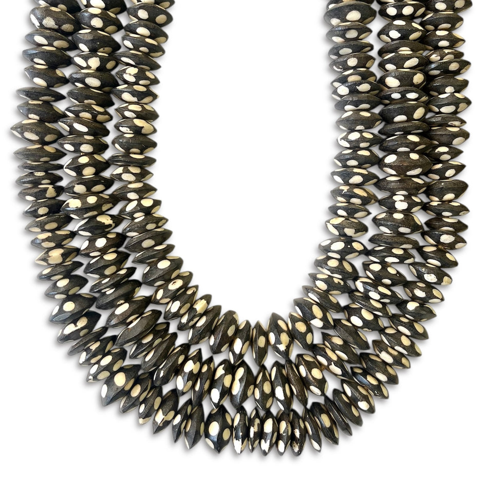 African Rondelle Bead Strand, 18mm