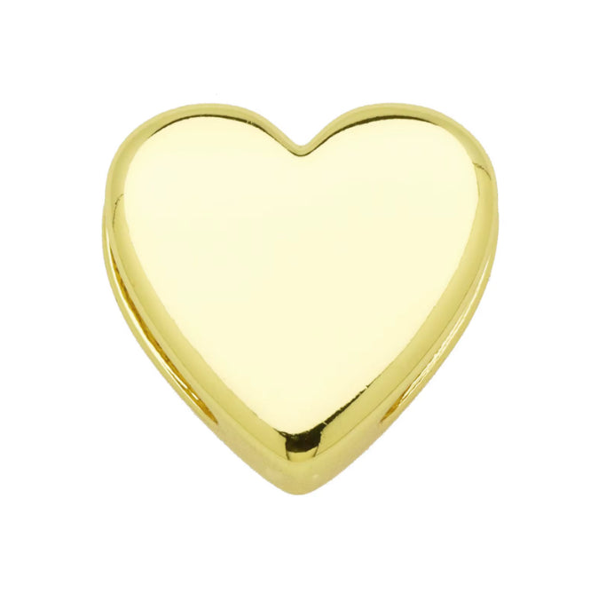 Heart Slider Bead Gold-filled 1pc