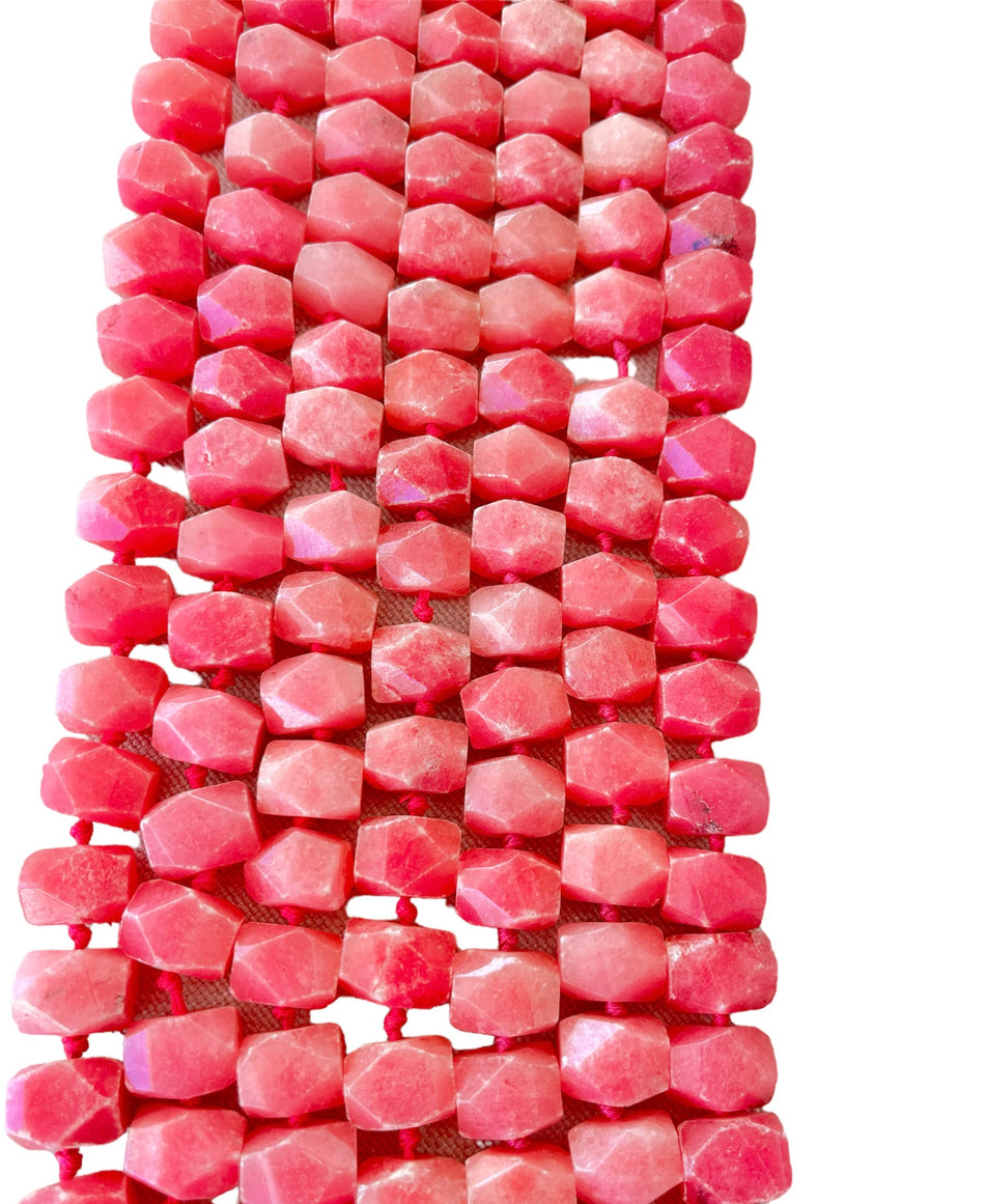 Faceted Jade Fuchsia 16mm, Strand