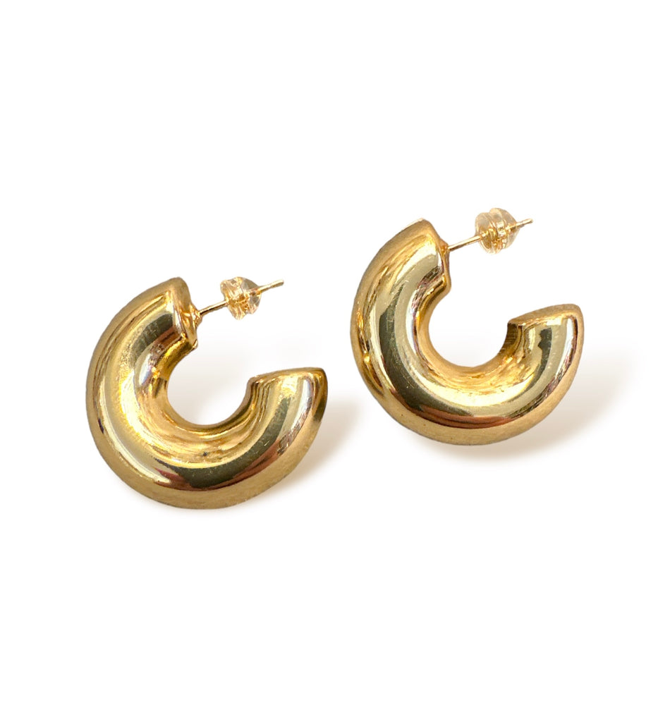 Donut Gold-Filled Earrings 30mm, 1 pair