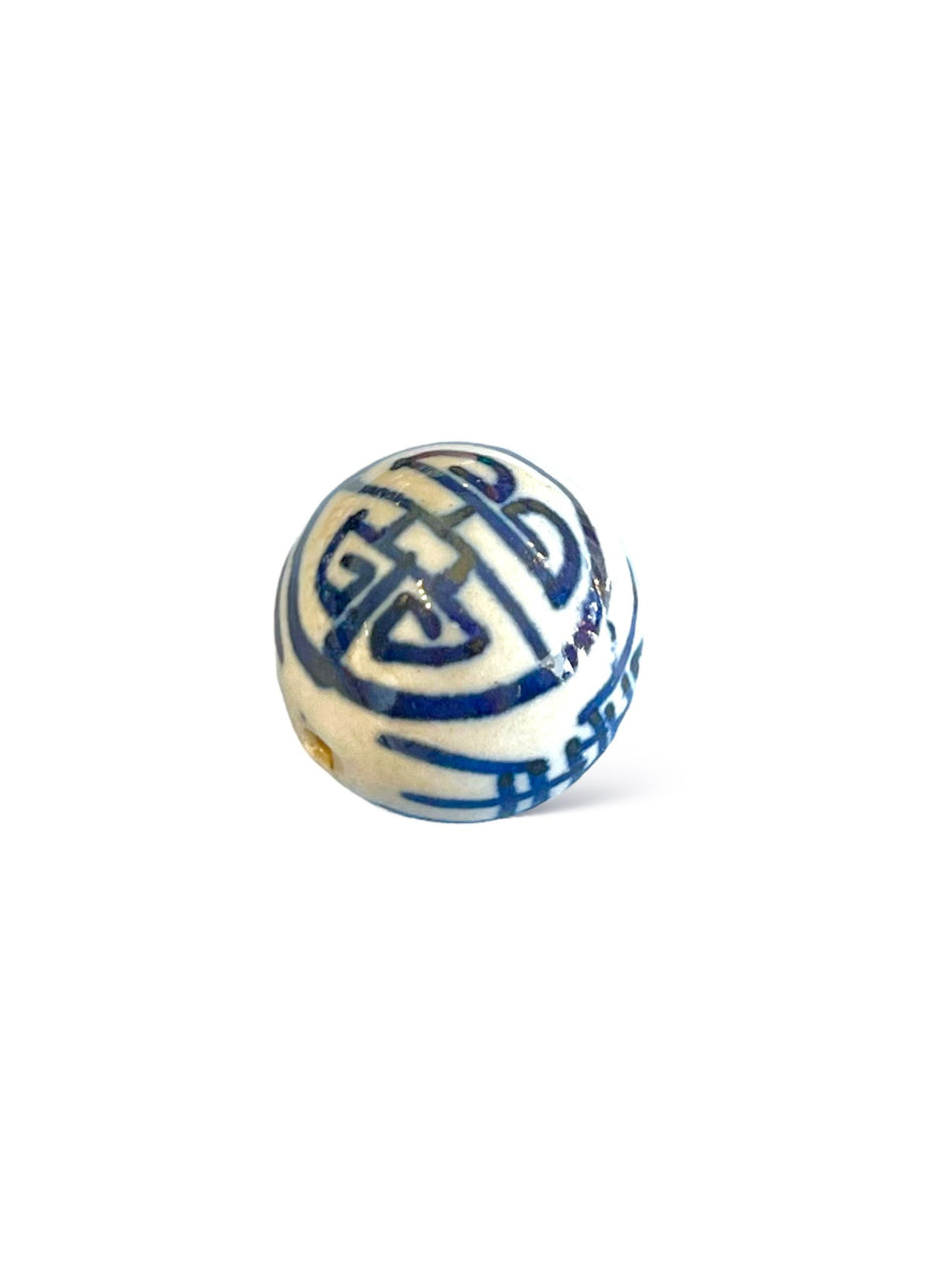 Ceramic Round Bead 28mm, 1pc