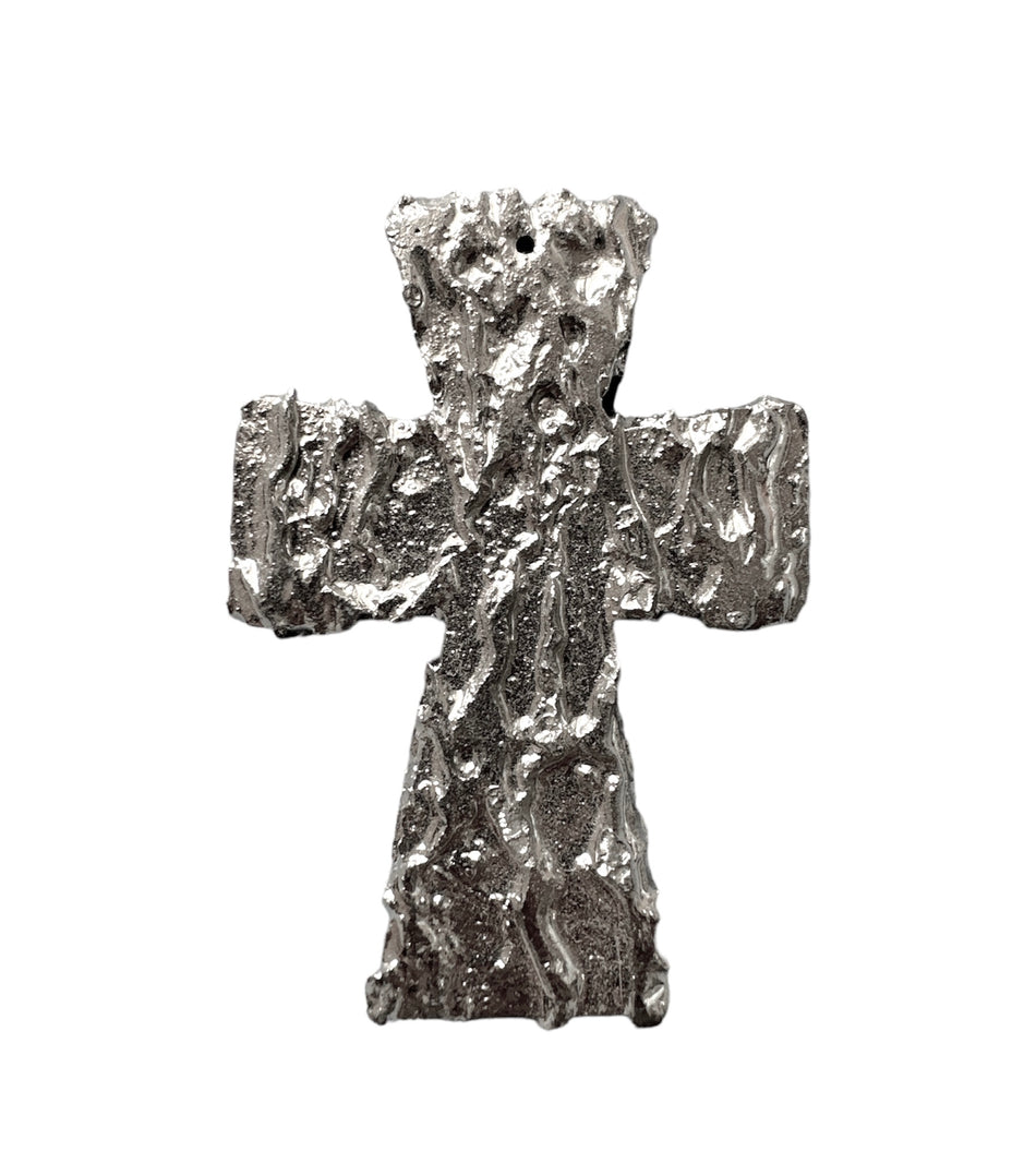 Cruz de piedras preciosas de plata